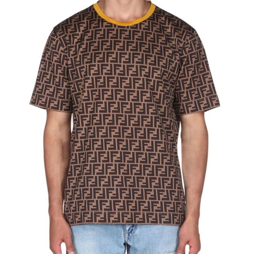 Fendi all over zucca print t shirt sz xxxl